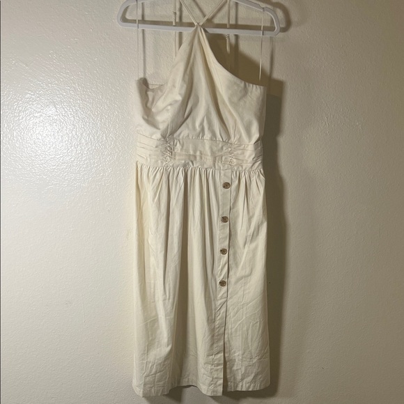Banana Republic halter midi Cream Dress size 8 - Picture 3 of 8